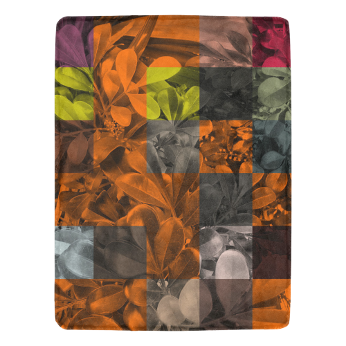 Foliage Patchwork #9 - Jera Nour Ultra-Soft Micro Fleece Blanket 60"x80"