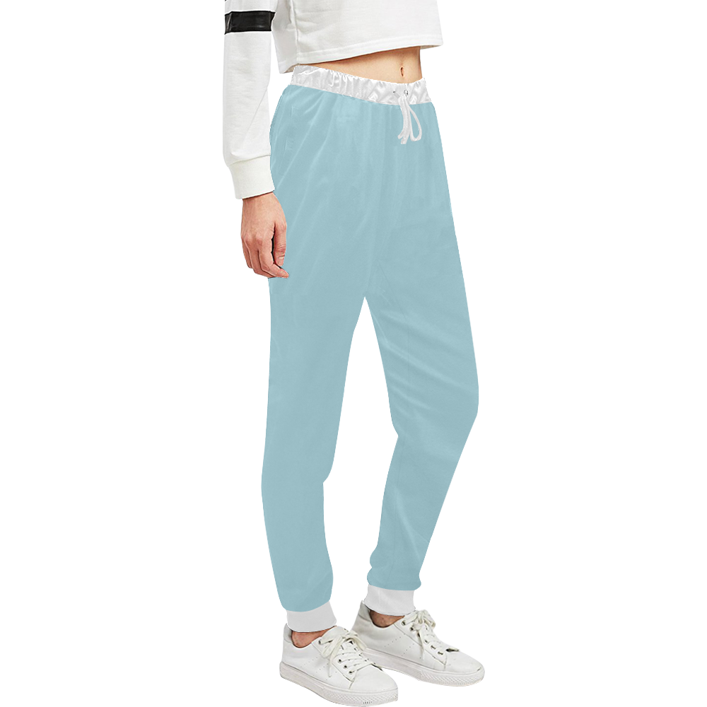 color light blue Unisex All Over Print Sweatpants (Model L11)