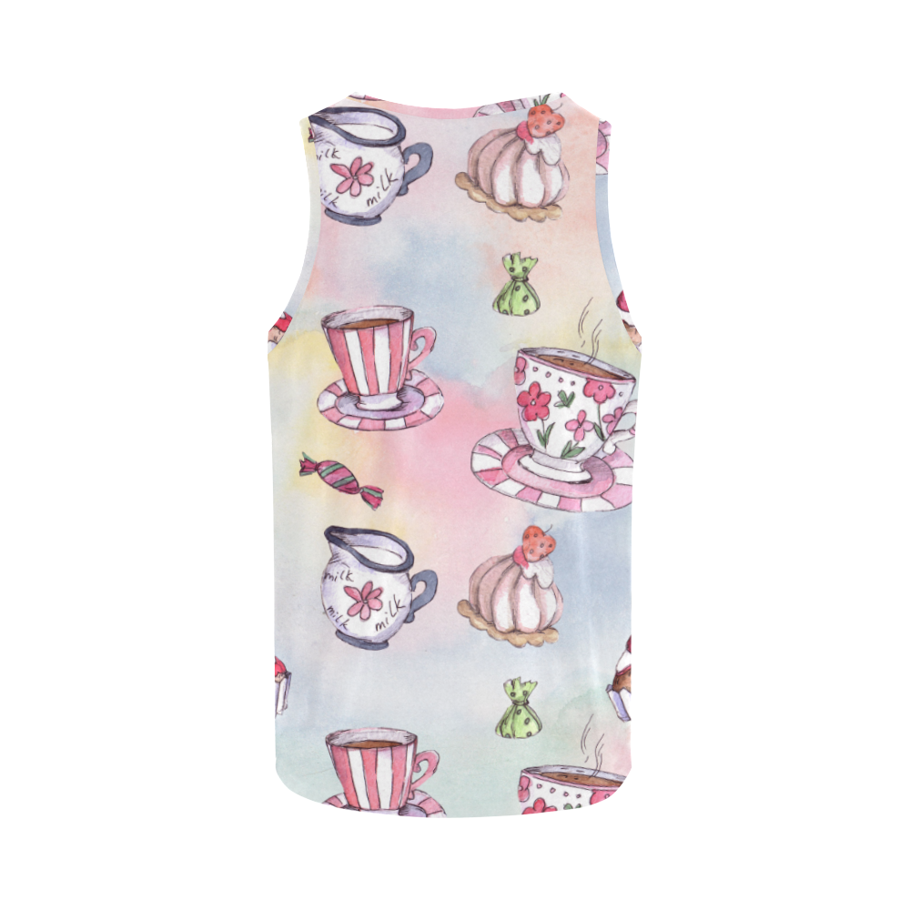 Coffee and sweeets All Over Print Tank Top for Men (Model T43)