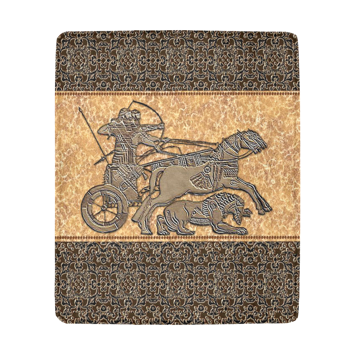 Assyrian Warriors Ultra-Soft Micro Fleece Blanket 50"x60"