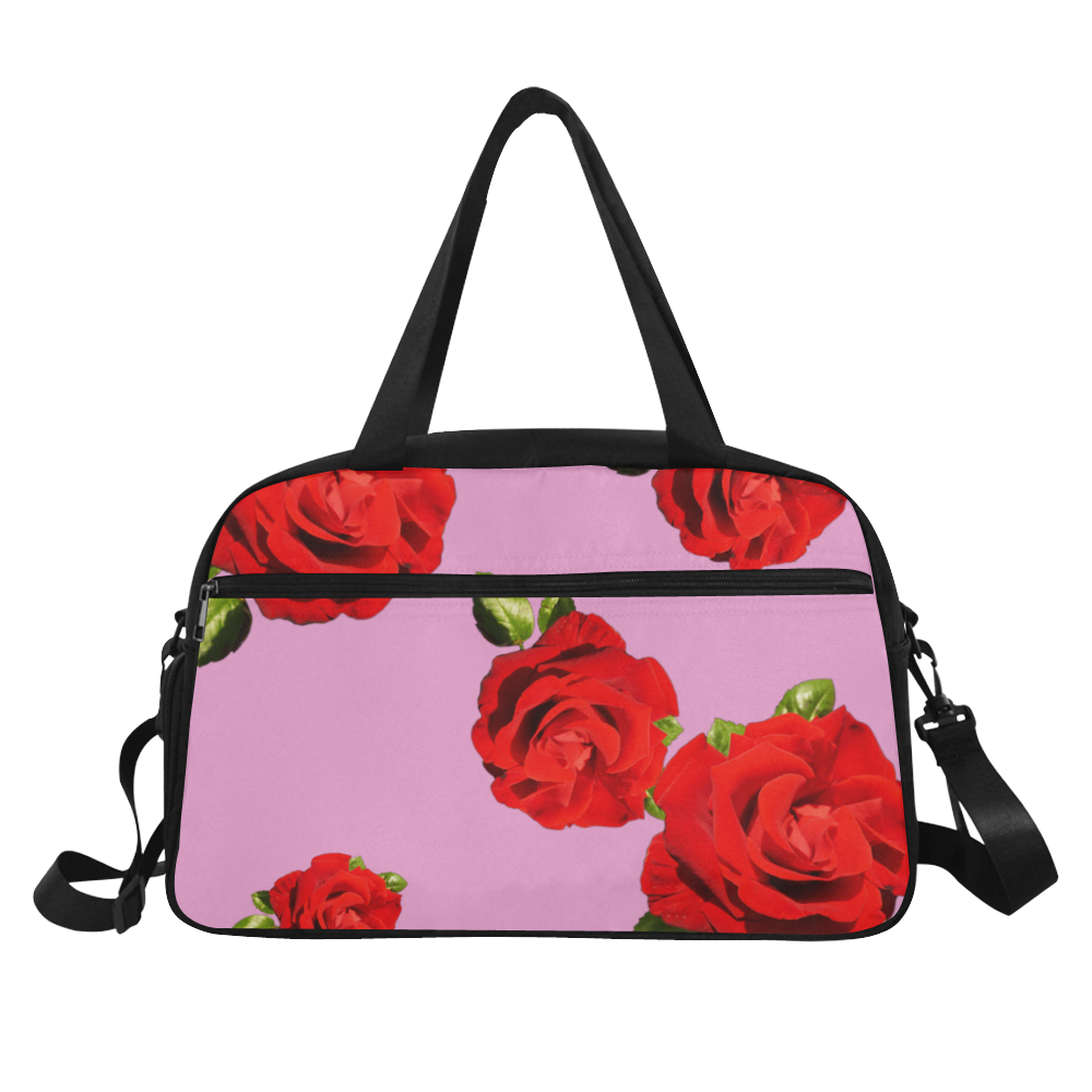 Fairlings Delight's Floral Luxury Collection- Red Rose Fitness Handbag 53086a9 Fitness Handbag (Model 1671)