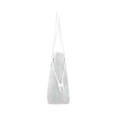 Clear Amour Snuff Mint Clover Canvas Tote Bag (Model 1661)