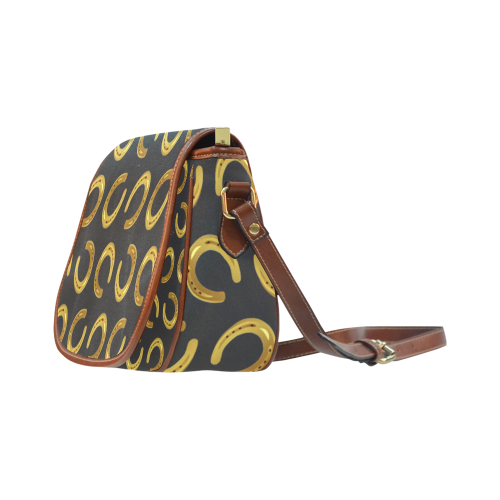 Golden horseshoe Saddle Bag/Small (Model 1649) Full Customization