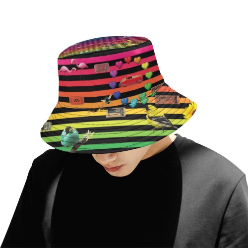 Just the Ticket All Over Print Bucket Hat for Men