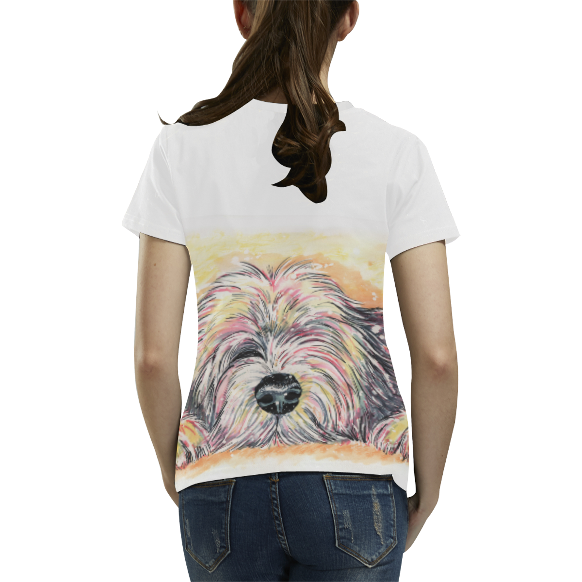 Afternoon Snoozes All Over Print T-shirt for Women/Large Size (USA Size) (Model T40)