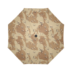 Vintage Desert Brown Camouflage Auto-Foldable Umbrella (Model U04)