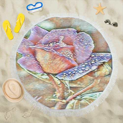 Nice work Rose Circular Beach Shawl 59"x 59"