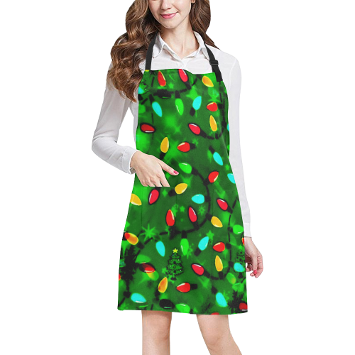 Christmas Pattern by K.Merske All Over Print Apron