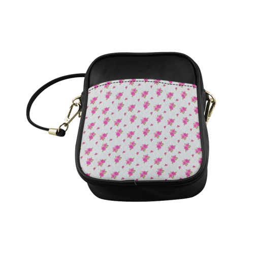 Roses and Pattern 1B by JamColors Sling Bag (Model 1627)
