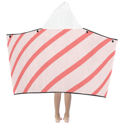 Abstract  pattern - pink Kids' Hooded Bath Towels