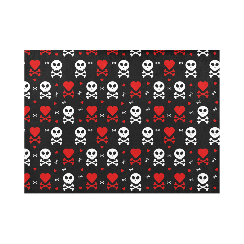 Skull and Crossbones Placemat 14’’ x 19’’ (Six Pieces)