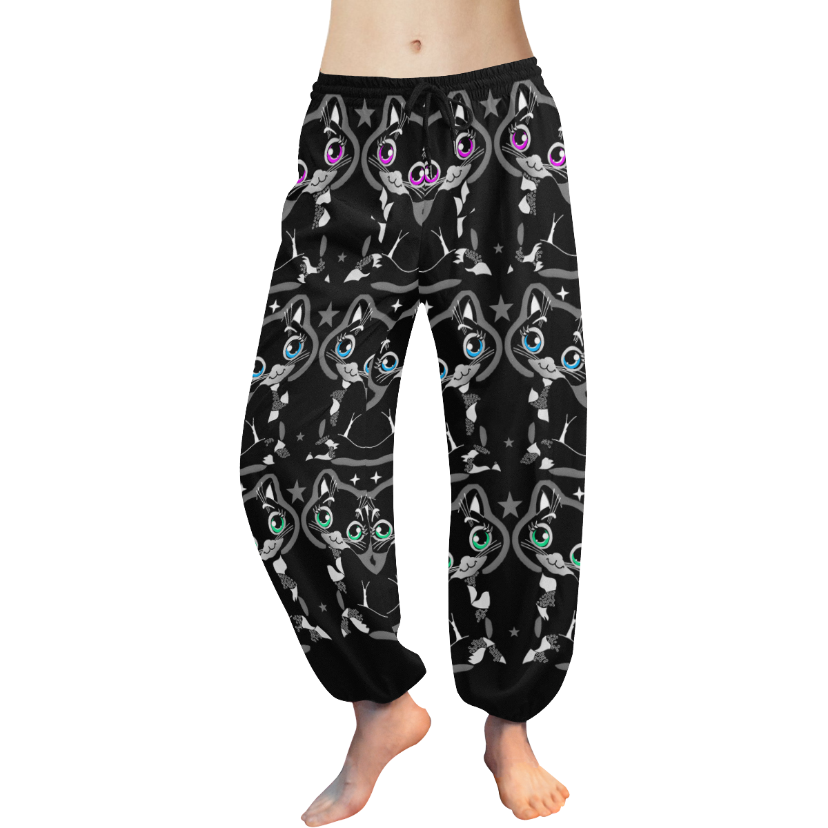 11112qacdfr Women's All Over Print Harem Pants (Model L18)