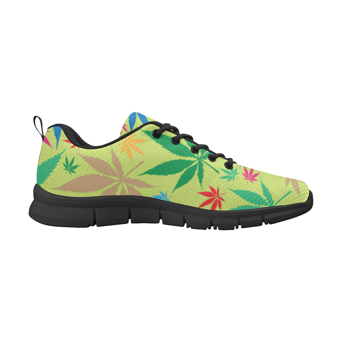 zapatillas de deporte de mujer con hojas de colores Women's Breathable Running Shoes (Model 055)