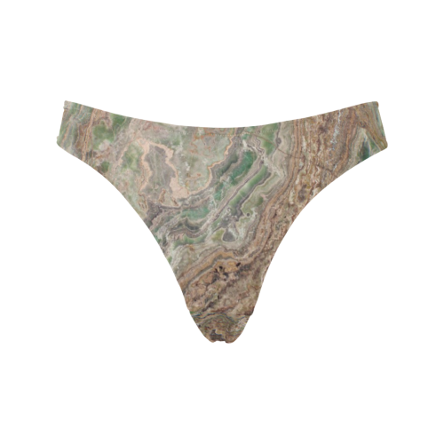 Marble Thong Women's All Over Print Thongs (Model L30)