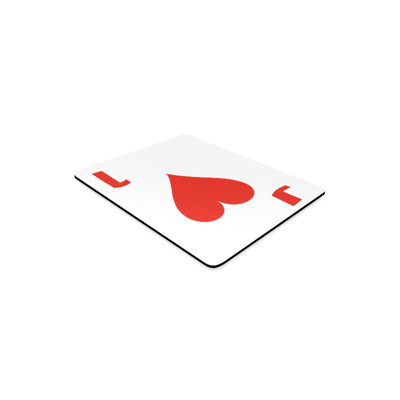 Playing Card Jack of Hearts Rectangle Mousepad
