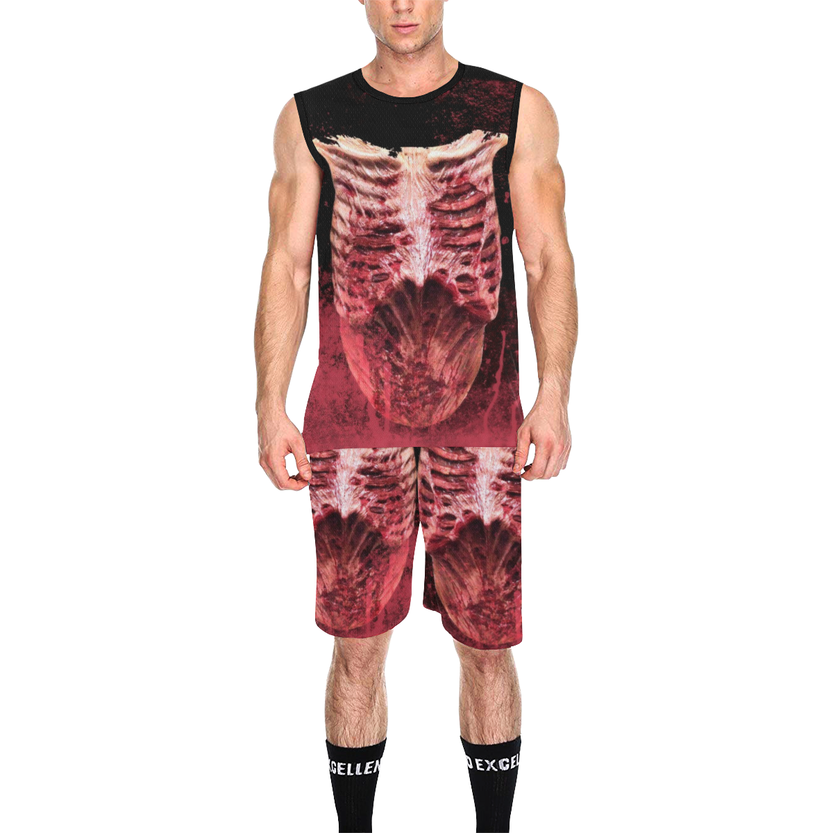 Scary Blood by Artdream All Over Print Basketball Uniform
