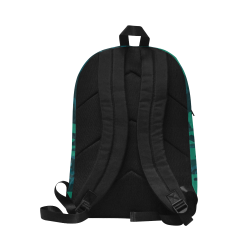 Green-Blue Camo Unisex Classic Backpack (Model 1673)