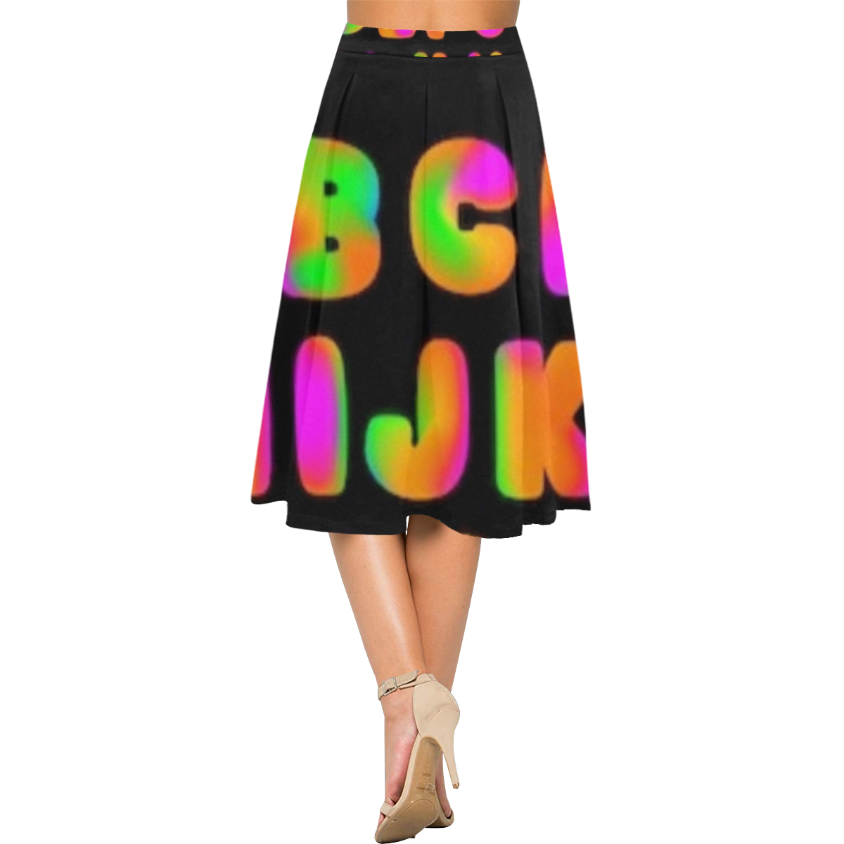 NEON LETTERS 11 skirt Aoede Crepe Skirt (Model D16)