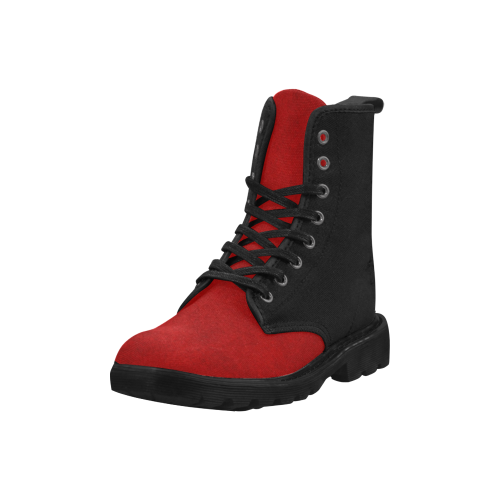 Classic Red Deco Art Martin Boots for Men (Black) (Model 1203H)