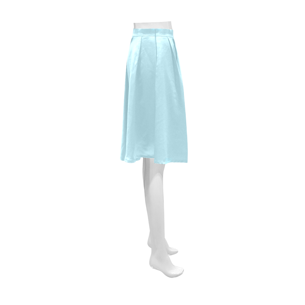 color light blue Athena Women's Short Skirt (Model D15)