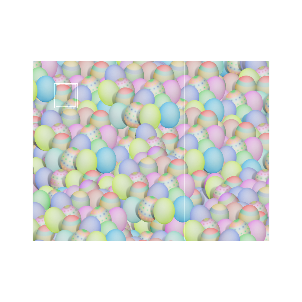Pastel Colored Easter Eggs Neoprene Water Bottle Pouch/Medium