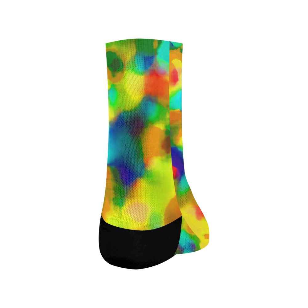 Colorful watercolors texture Crew Socks