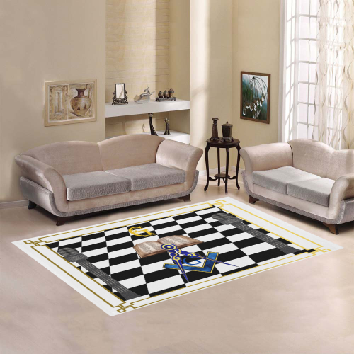 MM-Area-White-Rug Area Rug7'x5'