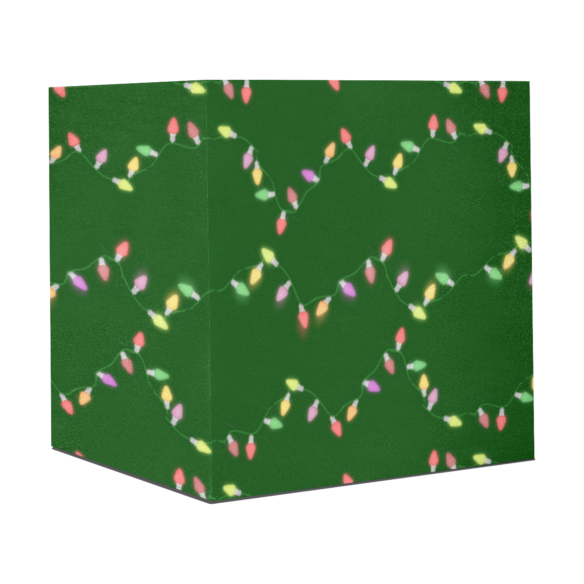 Festive Christmas Lights on Green Gift Wrapping Paper 58"x 23" (3 Rolls)