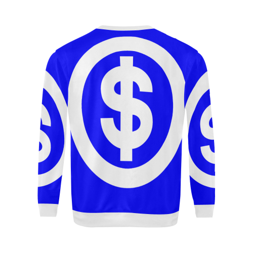DOLLAR SIGNS 2 All Over Print Crewneck Sweatshirt for Men/Large (Model H18)