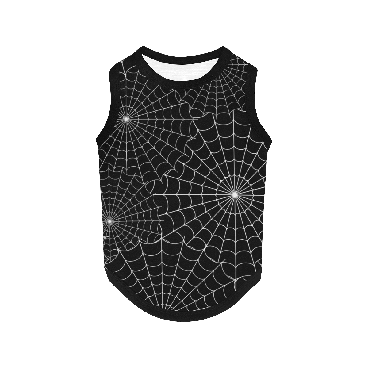 Halloween Spiderwebs - White All Over Print Pet Tank Top