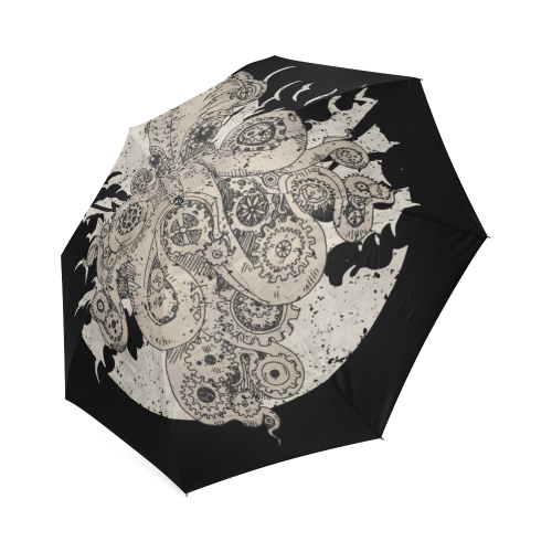 Retro Futurism Steampunk Adventure Octopus 4 Foldable Umbrella (Model U01)