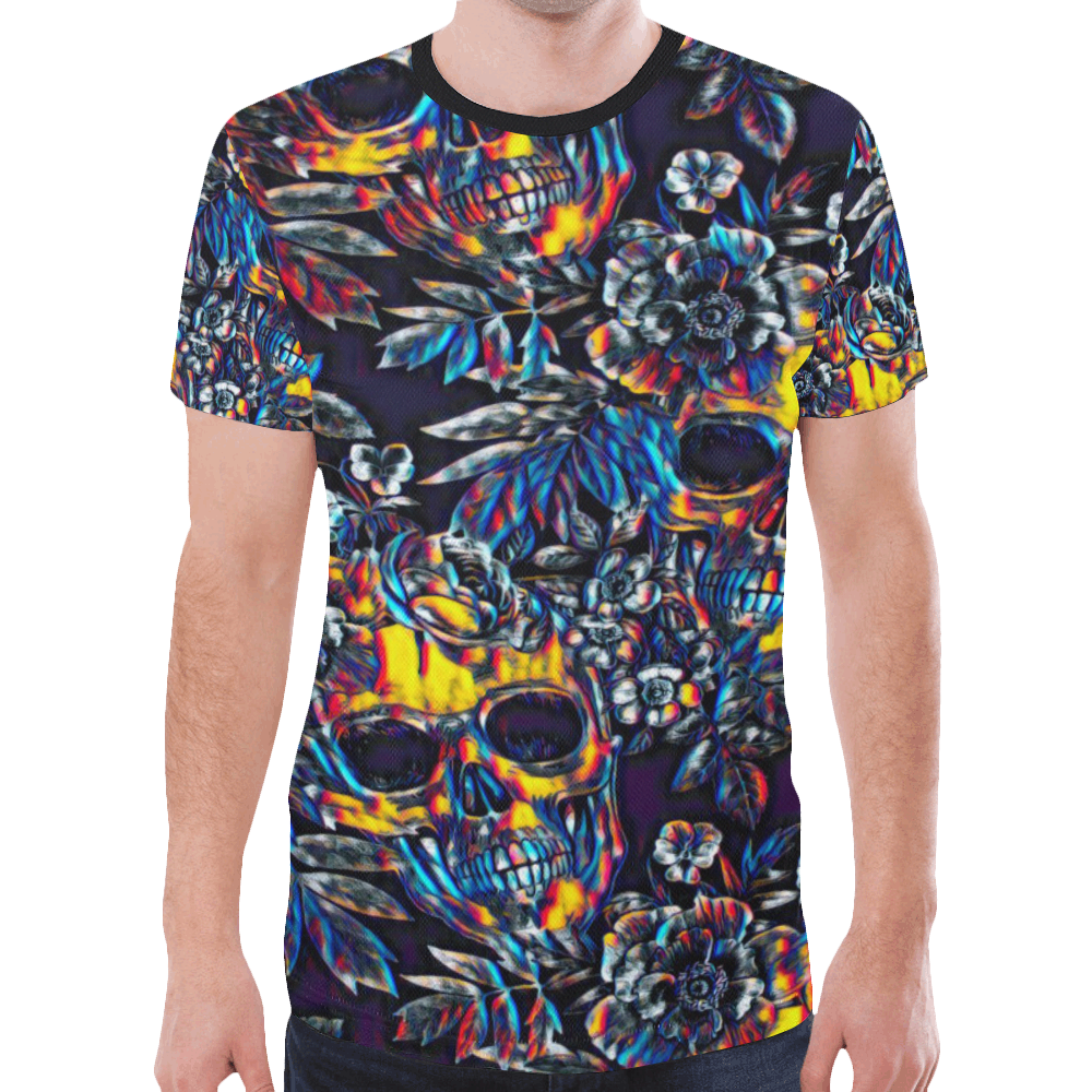 Woke Skulls Festival 16 New All Over Print T-shirt for Men (Model T45)