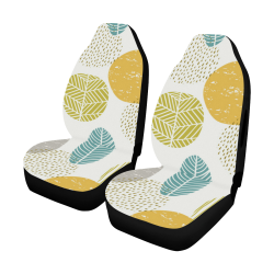 Colorful Leaves Cover, Modern Car Seat Cover Airbag Compatible (Set of 2)