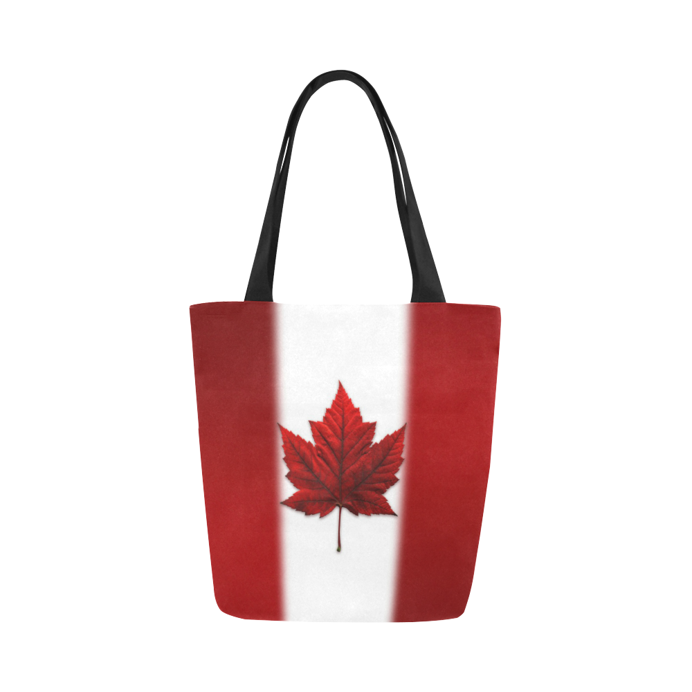 Canada Flag Art Tote Bags Canvas Tote Bag (Model 1657)