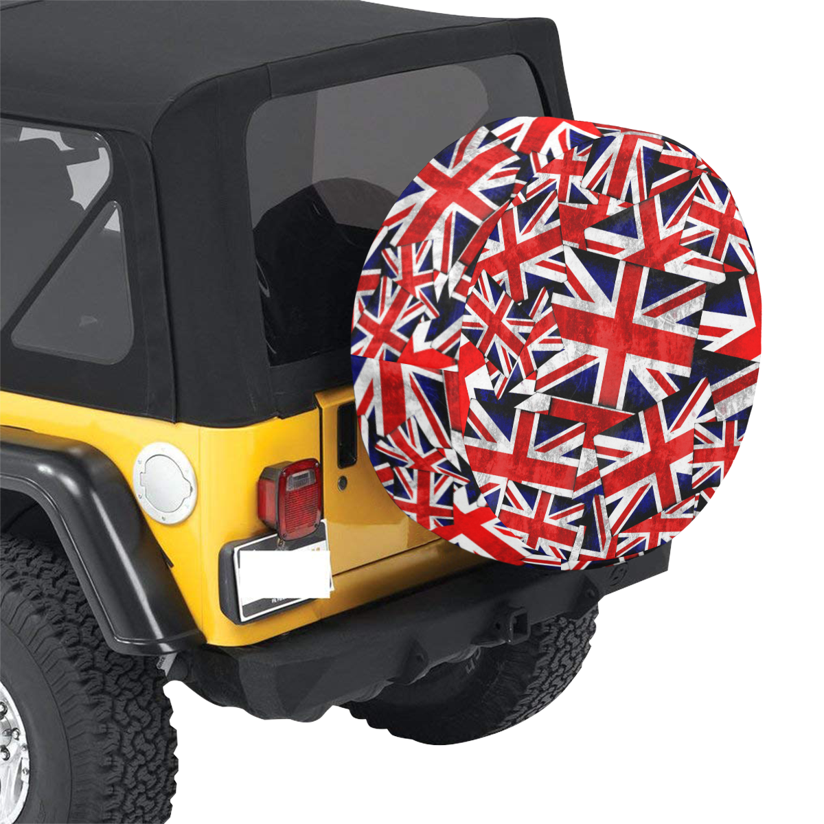 Union Jack British UK Flag 34 Inch Spare Tire Cover