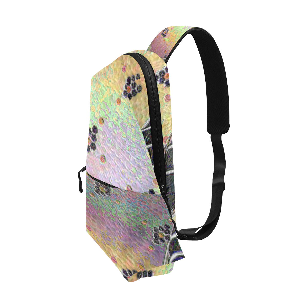 abstract hexagon tiles digital alteration Chest Bag (Model 1678)