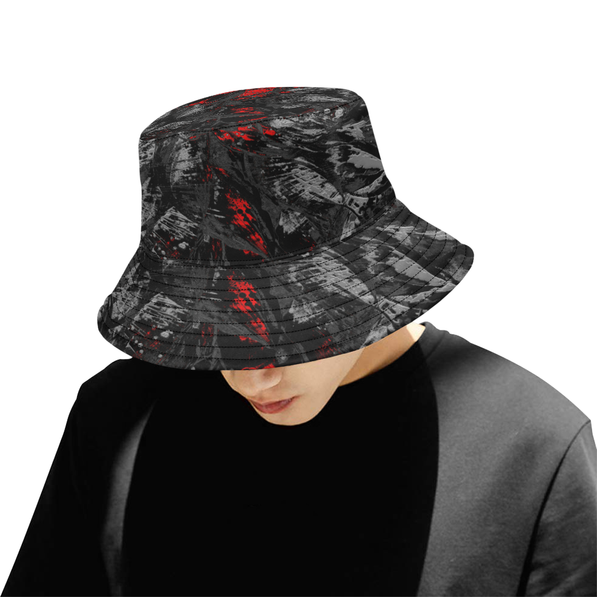 wheelVibe_8500 120 TIGER MADDNESS low All Over Print Bucket Hat for Men