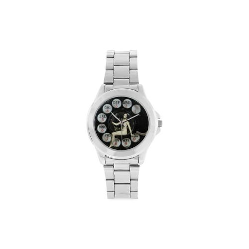 Please Wait for the Dial Tone 2 Unisex Stainless Steel Watch(Model 103)