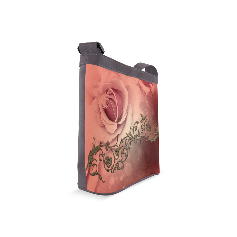 Wonderful roses with floral elements Crossbody Bags (Model 1613)