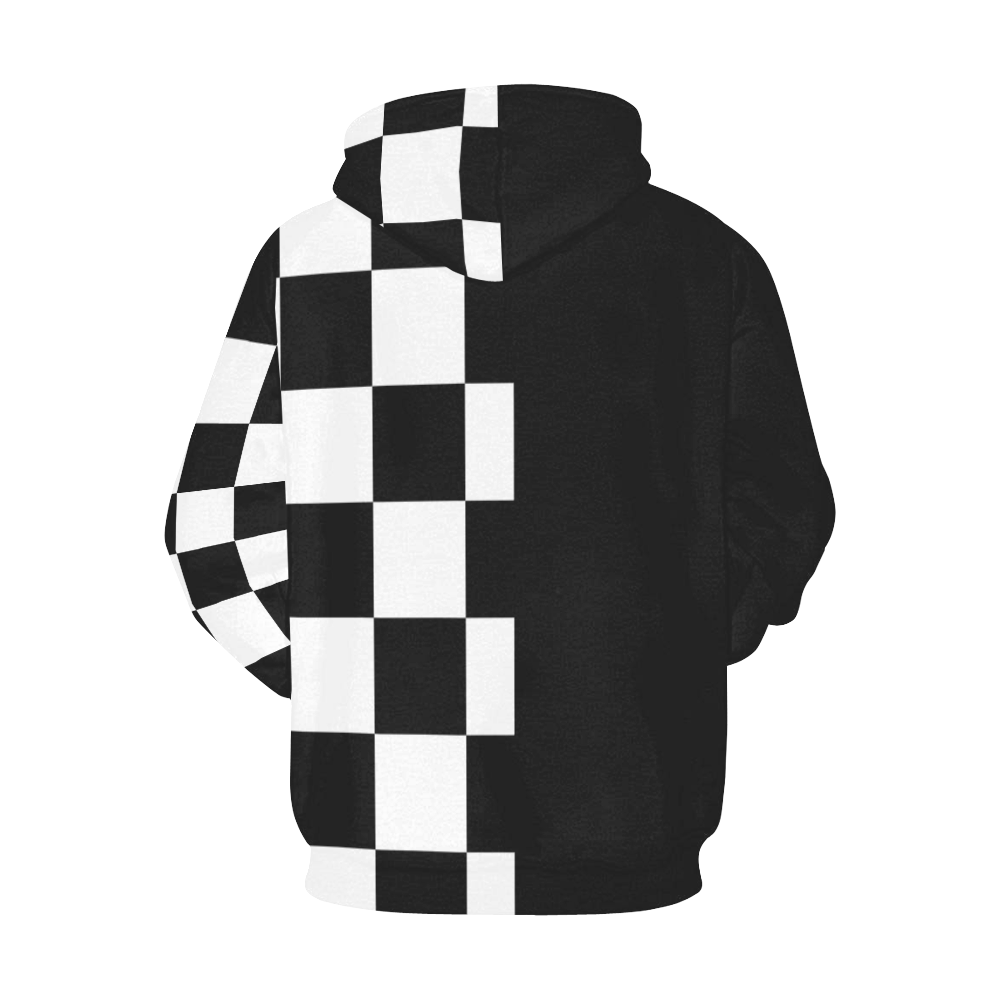 CHECKERED All Over Print Hoodie for Men/Large Size (USA Size) (Model H13)