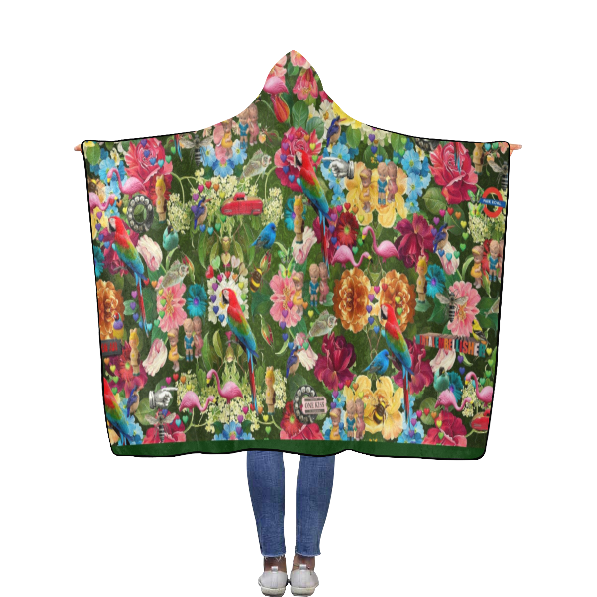 Is it Springtime Yet? Flannel Hooded Blanket 56''x80''