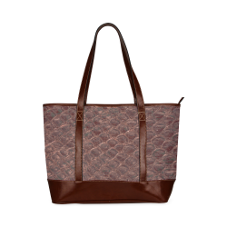 SNAKE LEATHER 7 Tote Handbag (Model 1642)