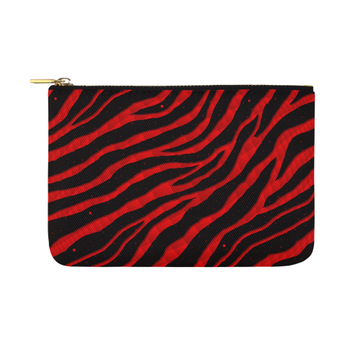Ripped SpaceTime Stripes - Red Carry-All Pouch 12.5''x8.5''