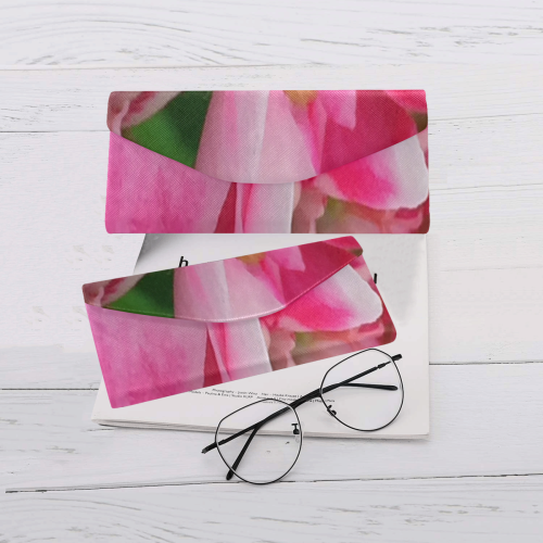 Pretty Pink Flowers Custom Foldable Glasses Case