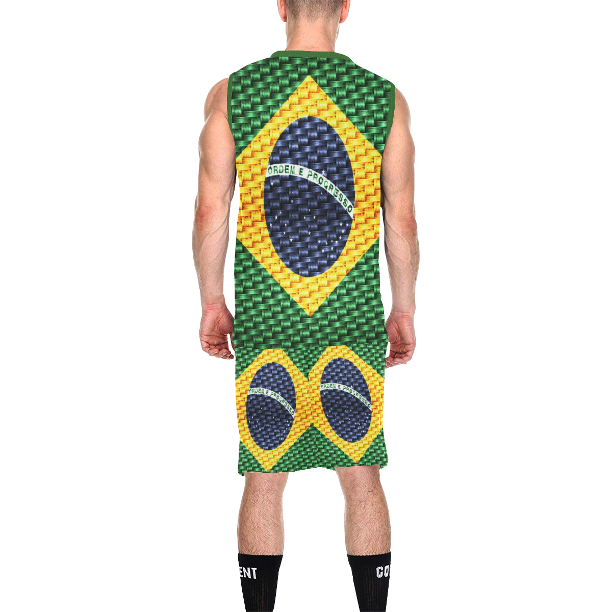 DELUXE TRESSER LOGO All Over Print Basketball Uniform