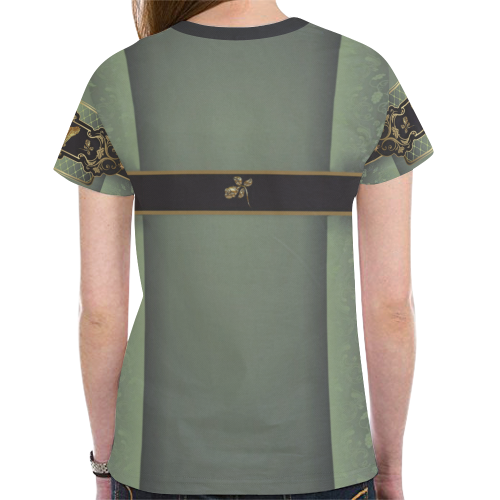 Golden Eagle New All Over Print T-shirt for Women (Model T45)