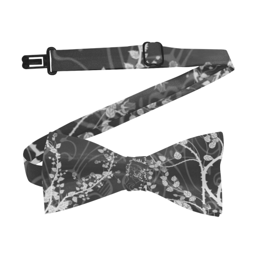 Flowers in black and white Custom Bow Tie