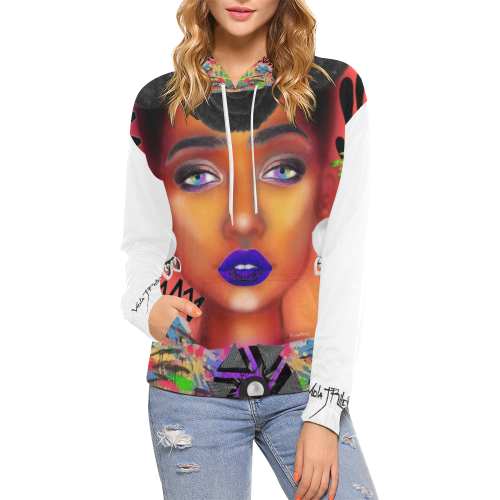 anoiting artsadd 2 All Over Print Hoodie for Women (USA Size) (Model H13)
