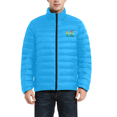 IMG_9550-Editbb Men's Stand Collar Padded Jacket (Model H41)