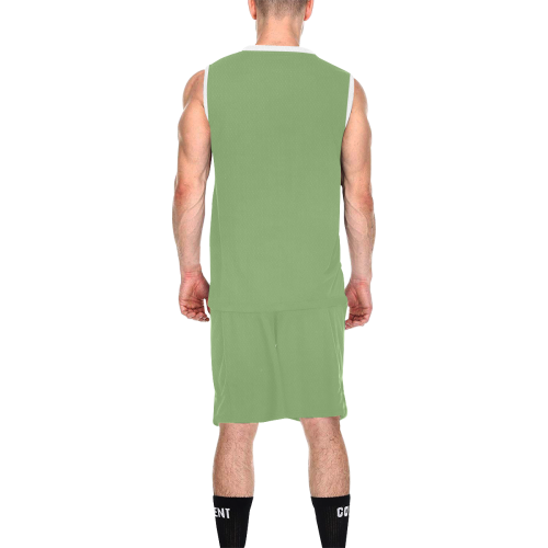 color asparagus All Over Print Basketball Uniform
